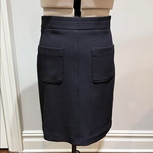 Ann Taylor Aline Pencil Skirt Front Pockets in Black